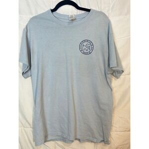 Gildan‎ Ultra Cotton Light Blue Puppy Love Rescue Dog Graphic T Shirt Large